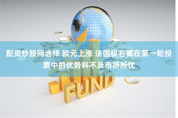 配资炒股网选择 欧元上涨 法国极右翼在第一轮投票中的优势料不及市场所忧